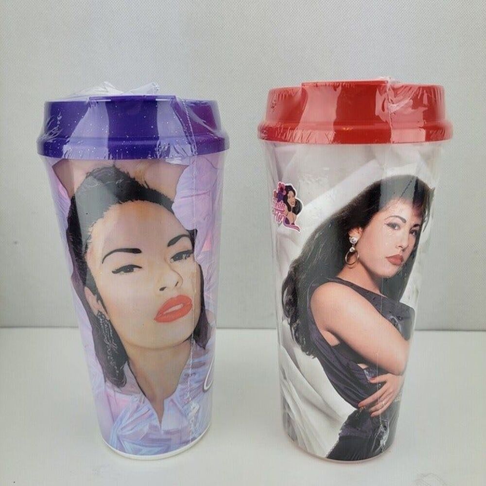 Selena Quintanilla ~25th Year Collector's Cups ~Whirley~Factory Sealed -Set Of 2